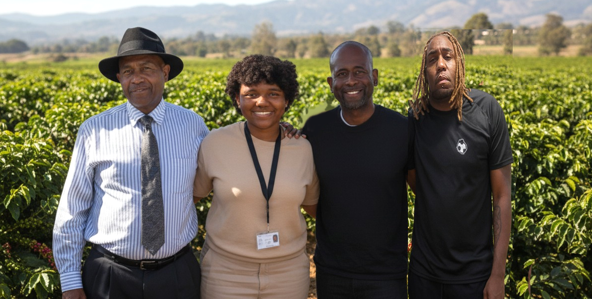 Pastor Gailyard, Anne Ruth Shaffer, Sean Gailyard and Kelvin Gailyard
